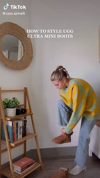 easily the cutest boot for fall 🤎 these are on my ltk! 🫶🏻 #FomotionalFinds #ugg #uggultramini #uggboot #ootd