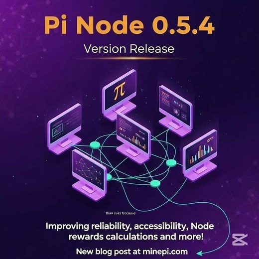 The Pi Node has been updated to version 0.5.4, speed performance and user experience on Pi Desktop.