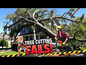 INSANE Tree Cutting FAILS Caught on Camera! 😱 Shocking Disasters 2025