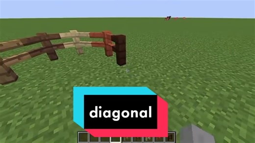 Creative Diagonal Pagar Build | Minecraft Tutorial