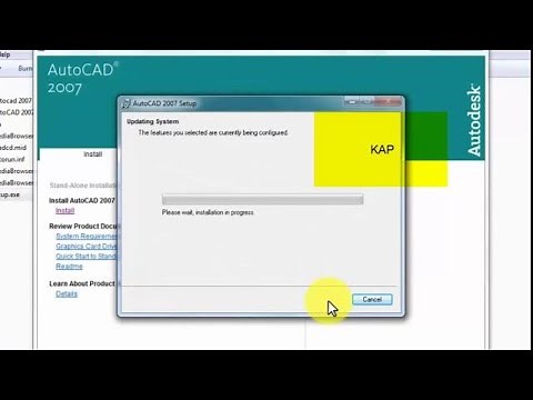 How to install AutoCAD 2007 on windows 7,8,10