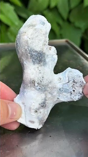 Breaking a Crystal Stone and Finding Something Valuable! #gemstones #youtubeshorts #viral