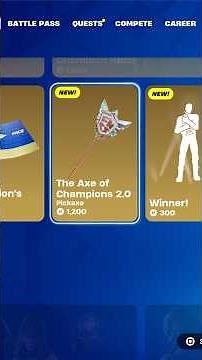Fortnite FNCS The Axe of Champions 2.0 Pickaxe Item Shop!