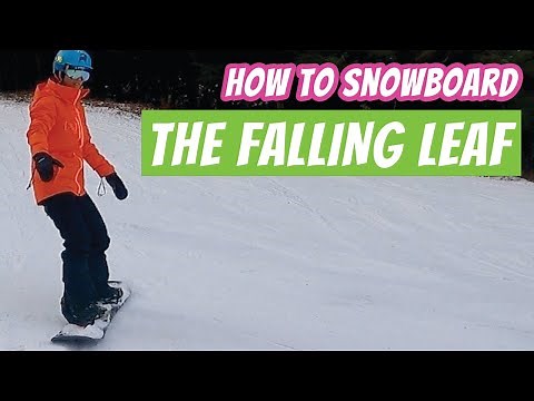 The Falling Leaf - Edge Practice For Beginners! How to Snowboard Step 3