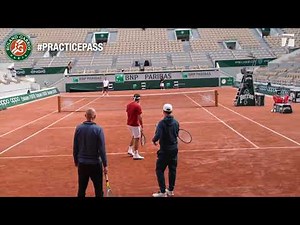 Roger Federer Full Practice Roland Garros 2021 | Practice Pass
