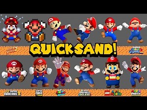Evolution of Mario dying in Quicksand LEGO and GAME