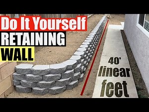 Build Your Own Retaining Wall in Just 2 Days | DIY Project Guide