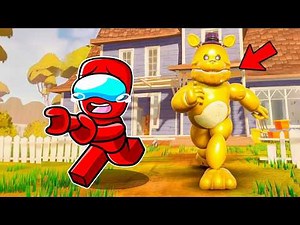 EL FREDBEAR MAS RAPIDO AHORA ESTA EN HELLO NEIGHBOR | DEEP JUEGA FNAF MOD