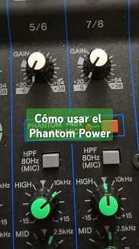 How to use the phantom power that comes with consoles. #audiovisual #phantompower #massonidopro