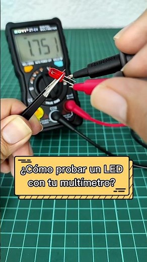 ¿Cómo probar un LED con un multímetro? | #LaElectronicaGT #ElectronicaBasica #Multimetro #Diodo #LED