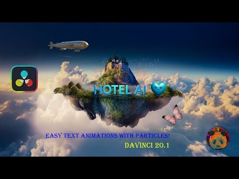 Easy text animations "From Text" node under "Particles" in Davinci 20.1