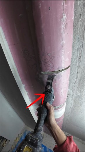 How to Install PVC Reveal Trim on a Round Column (Oscillating Multi-Tool + Joint Compound)