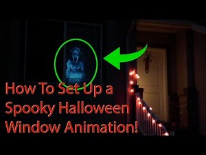 How To Set Up a Halloween Window Projector Animation