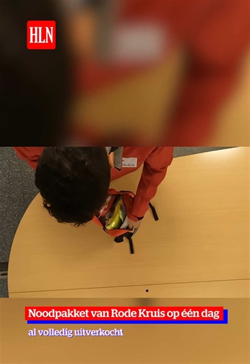 Rode Kruis-Vlaanderen: Noodpakketten Direct Uitverkocht