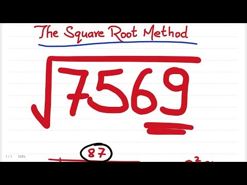 Square root of 7569 | square root by long division method