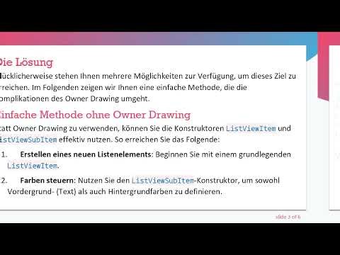 So heben Sie eine bestimmte Zelle im C# ListView hervor