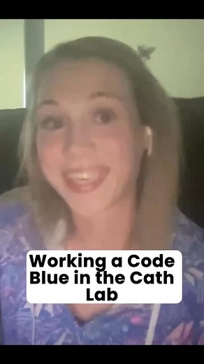 Sarah Lorenzini, Nursing Education Podcast on Instagram: "Here’s why running a CODE BLUE in the Cath lab is just a whole different vibe ⬇️ 🥵You’re in heavy lead 💪The C-arm gets in the way of good body mechanics for compressions 💉Sterile fields are everywhere 🫀And the interventional cardiologist is still working to open the artery In this week’s episode of the Rapid Response RN Podcast, I had the pleasure of interviewing @icunursingnotesbycaitlyn, a Cath Lab Nurse, and @ISeeU_Nurse, an ICU Nu