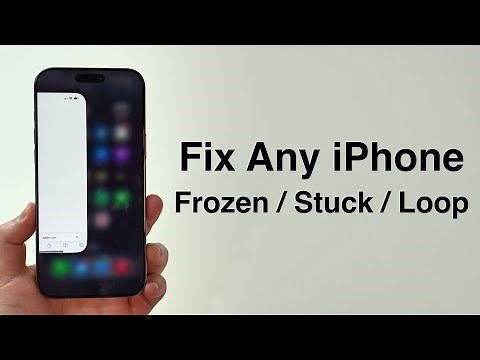 (NEW) Fix Any iPhone Frozen/Stuck/Loop Screen - How to Force Restart!