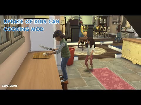 The Sims 4 Update kids can cooking Mod
