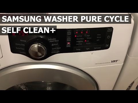 How to Self Clean Washing Machine Samsung Pure Cycle - Self Clean Plus