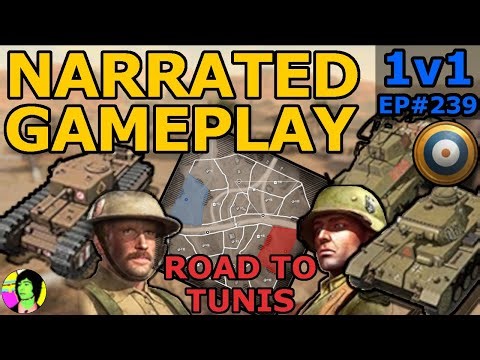 CoH3 | Tug of war on Tunis | Narrated Gameplay 1v1 British Forces | EP#239
