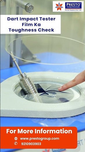 Dart Impact Tester – Film Ka Toughness Check | Presto Lab Testing