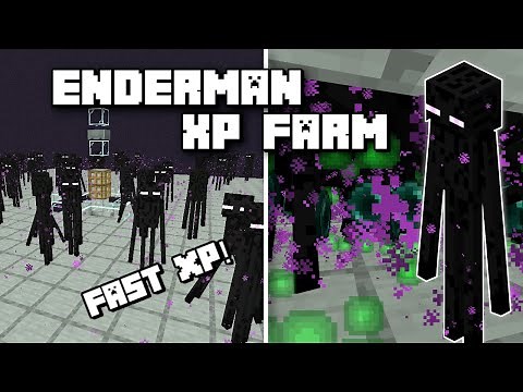 Efficient Enderman XP Farm - Minecraft Tutorial (Java Edition)