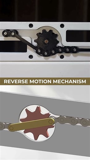 Mechanism for Reverse Motion 🔄😇 #chain #mechanism #mechanical #engineering #cadcam