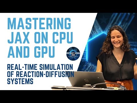 Mastering JAX on CPU and GPU: Real-Time Simulation of Reaction-Diffusion Systems