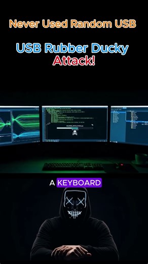 Never Plug In a Random USB — USB Rubber Ducky Attack! #viral #dashcam #qwalinight #tech #hacker