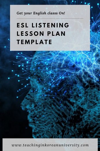 ESL Listening Lesson Plan Template | Teaching English Listening