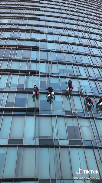 Professional Window Cleaning on Tall Buildings