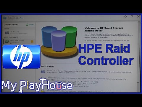 Setting Up Disk Array's - HPE Smart Storage Administrator - 1158