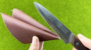 Watch How to Make Any Knife Razor Sharp in Minutes