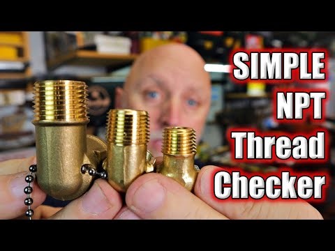 SIMPLE! NPT Thread Checker | Thread Identifier