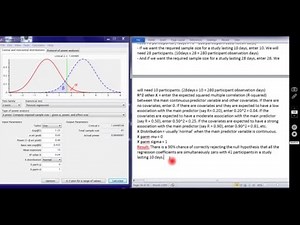 GPower - z-test: Poisson Regression (continuous predictor)