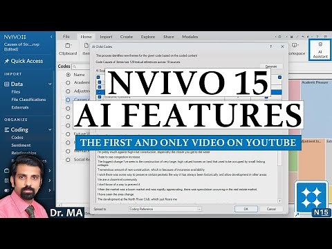 Introducing NVivo 15 With AI Features - Thematic Analysis Using AI - First & Only Video on YouTube