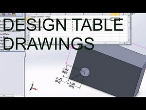 E16 SolidWorks 2012 - Design Tables Excel