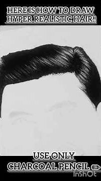How to Draw Hyper Realistic Hair | Charcoal Pencil Tutorial | Realistic Hair Shading Step-by-Step