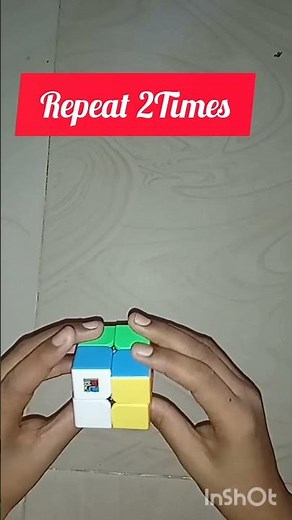 2x2 Rubiks Cube Solve 2 Easy Trick