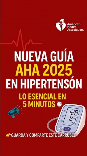 Guia AHA 2025 EN 1 MINUTO!