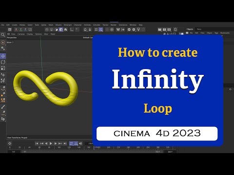How to create Infinity Loop in Cinema 4D 2023 @MaxonVFX ​