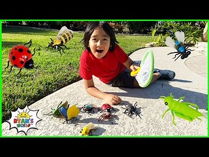 Kids Bug Hunt at home and learn about Bugs facts with Ryan! - Videos For Kids