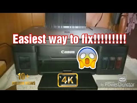 How to fix canon pixma g series printer not printing problem