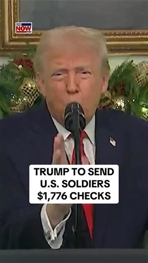 LiveNOW from FOX on Instagram: "During an address to the nation on Wednesday night, President Donald Trump announced more than 1,450,000 military servicemembers will receive a “warrior dividend” payment of $1,776 before Christmas. He noted checks are “already on the way.” According to the White House, active duty service members in grades O-6 and below, and reserve component service members in grades O-6 and below and on active duty orders of 31 days or more as of November 30, 2025, are eligible
