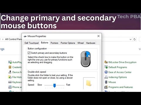 How to change primary and secondary mouse buttons to default | Change left and right mouse buttons