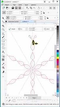 Coreldraw Tutorial - Symmetry Tool #logodesign #shorts