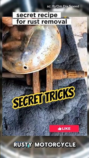 How to remove rust from a motorcycle headlight housing