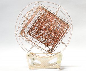 Marble Machine Made With Copper Wire