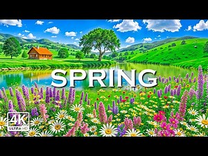 Spring 4K Ultra HD • Stunning Footage Spring, Scenic Relaxation Film with Calming Music.